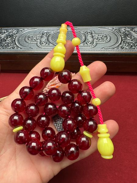 Osmanlı Benzetme Küre Model Ateş Kehribar Tesbih