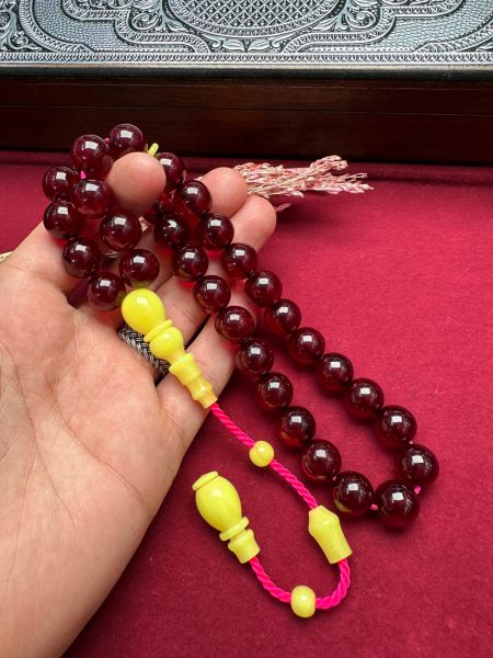 Osmanlı Benzetme Küre Model Ateş Kehribar Tesbih