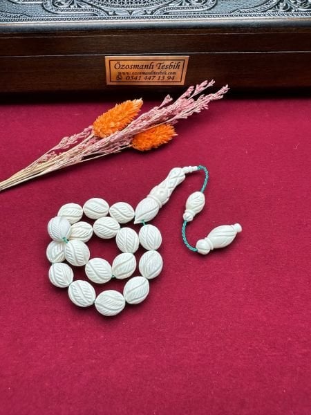 Beyzi Model Kalem İşçiliği Maskot Kemik Tesbih