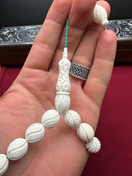 Beyzi Model Kalem İşçiliği Maskot Kemik Tesbih