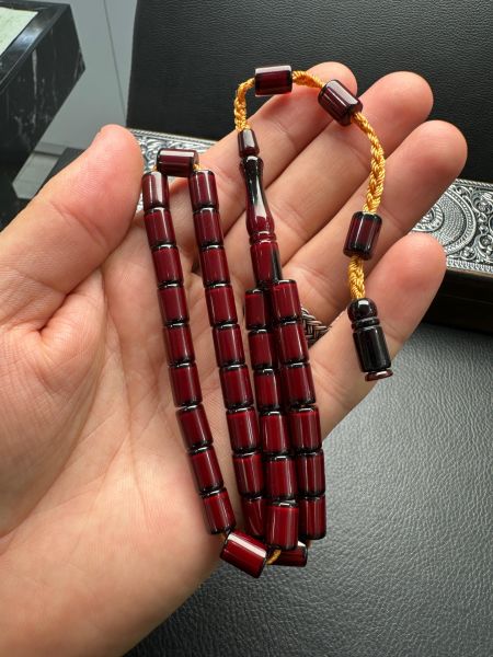 Kesme Model Sıkma Kehribar Tesbih