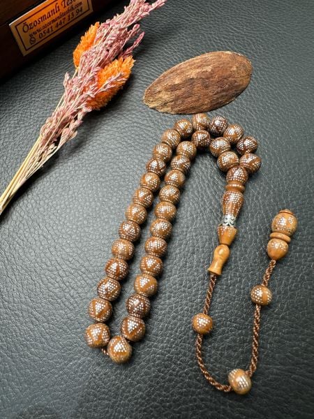 Küre  Model Gümüş İşlemeli Kuka Tesbih