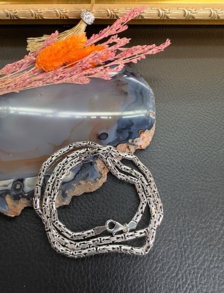 Özel Tasarım Erkek Gümüş Kolye