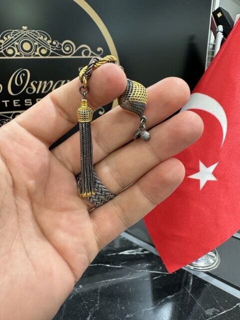 Rodajlı Özel Tasarım 925 Ayar Gümüş Püskül