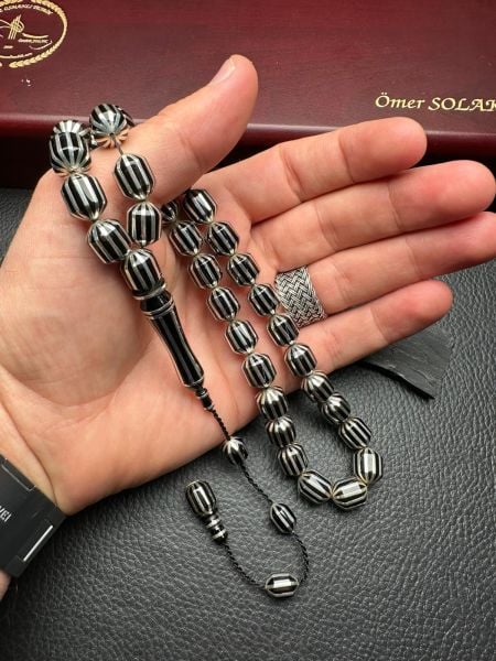 Uçlu Kapsül Model Gümüş Yarma Erzurum Oltutaşı Tesbih