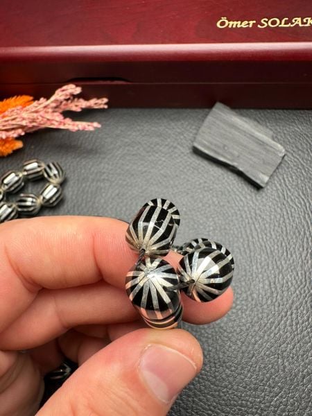 Uçlu Kapsül Model Gümüş Yarma Erzurum Oltutaşı Tesbih