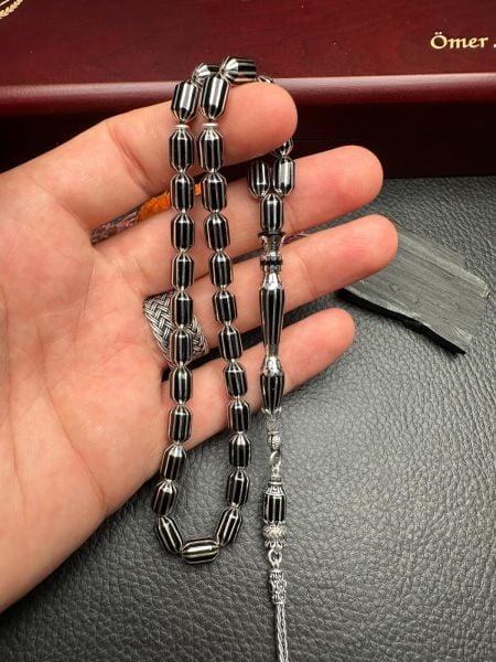 Uçlu Kapsül Model Gümüş Yarma Erzurum Oltutaşı Tesbih