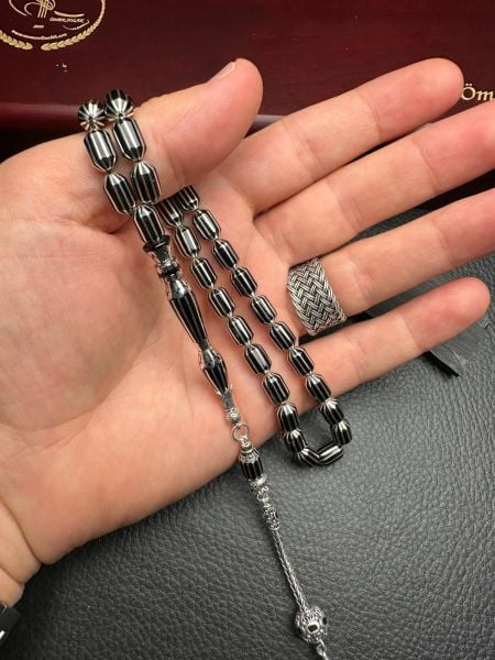 Uçlu Kapsül Model Gümüş Yarma Erzurum Oltutaşı Tesbih