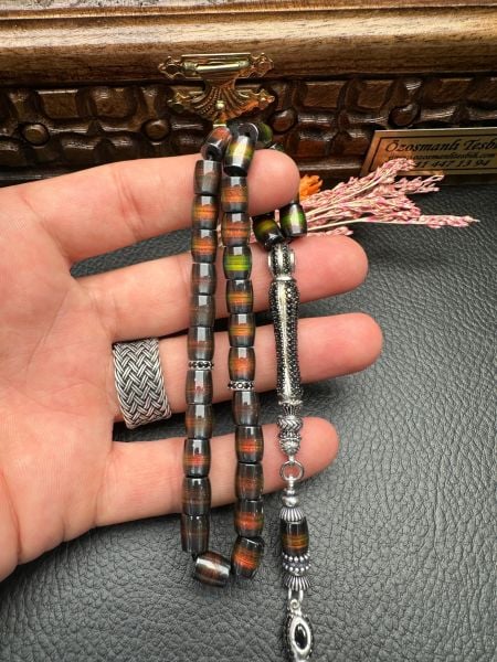 Kapsül Model His Taşı Doğal Taş Tesbih