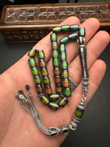 Kapsül Model His Taşı Doğal Taş Tesbih