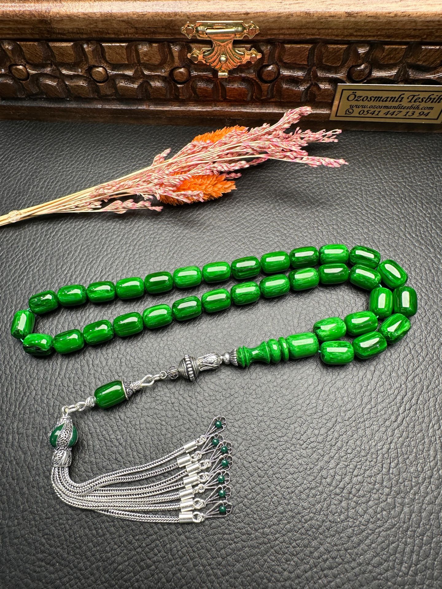 Yakup Kara Usta İşi Sıkma Kehribar Tesbih