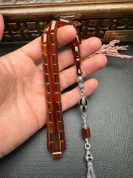 Yakup Kara Usta İşi Sıkma Kehribar Tesbih