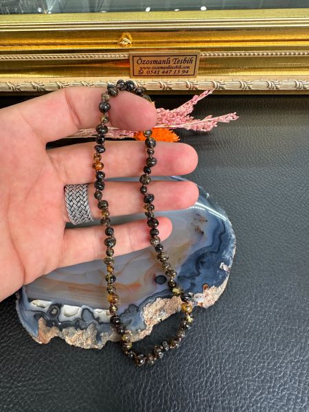 Damla Kehribar Bebek Kolyesi