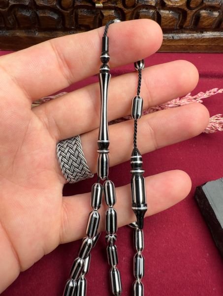 Uçlu Kapsül Model Erzurum Oltu Taşı Tesbih