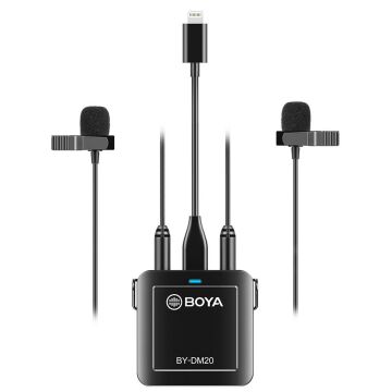 Boya BY-DM20 Pc Telefon İkili Yaka Mikrofonu Kit