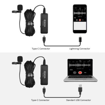 Boya BY-DM10 PC Iphone Telefon Yaka Mikrofonu