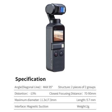 Ulanzi OP-11 Dji Osmo Pocket 1.33x Anamorphic Lens