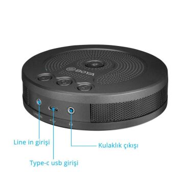 Boya BY-BMM400 Hoparlörlü USB Konferans Mikrofonu