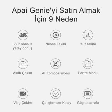 Apai Genie 360° Takip Standı Robot Kameraman