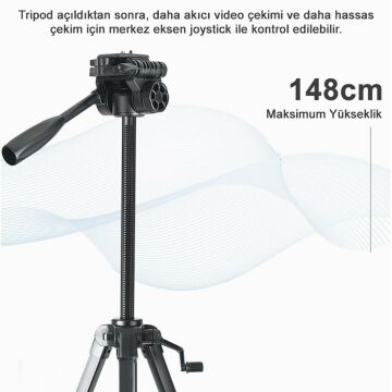 Yunteng VCT-668 Tripod Hidrolik Kafa