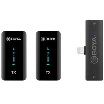 Boya BY-XM6 S4 İkili Kablosuz Yaka Mikrofonu - Lightning