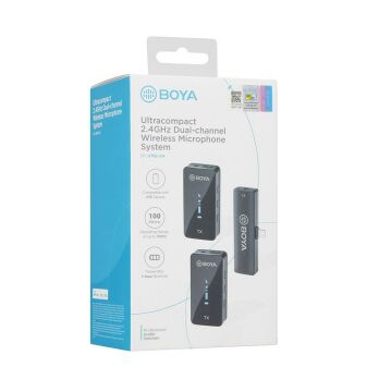 Boya BY-XM6 S4 İkili Kablosuz Yaka Mikrofonu - Lightning