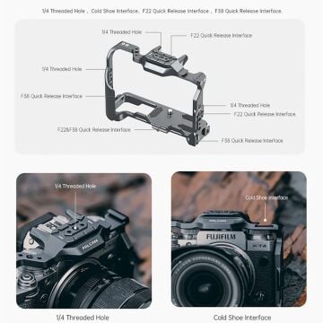 Falcam F22&F38 Quick Release Camera Cage Çerçeve (FUJIFILM X-T4)