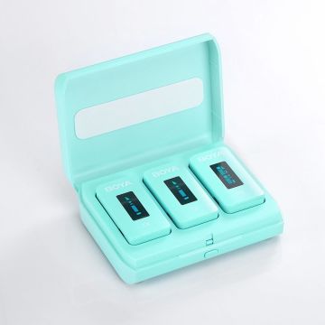 Boya BY-XM6-K2G Kablosuz İkili Yaka Mikrofonu (Yeşil)