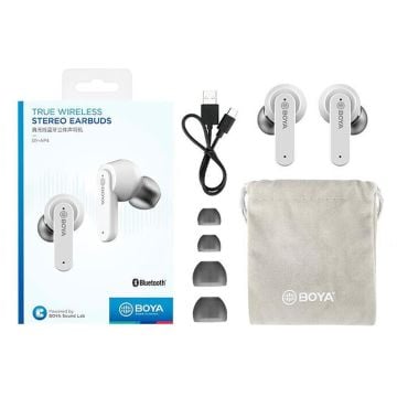 Boya BY-AP4 Kablosuz Bluetooth Kulaklık Beyaz