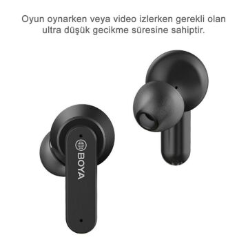 Boya BY-AP4 Kablosuz Bluetooth Kulaklık Siyah