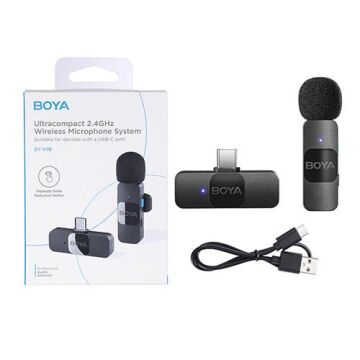 Boya BY-V10 Ultra Kompakt Android Kablosuz Mikrofon (Type-C)