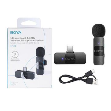 Boya BY-V10 Ultra Kompakt Android Kablosuz Mikrofon (Type-C)
