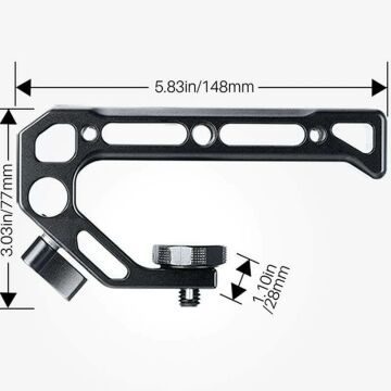 UURig R008 Aksesuar Bağlantılı Universal Kamera Üst Kol Tutacak