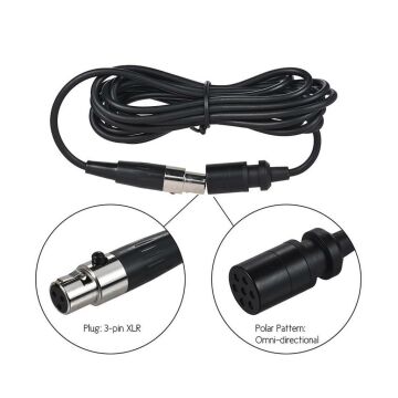 Boya BY-M11OD Çok Yönlü XLR Yaka Mikrofonu