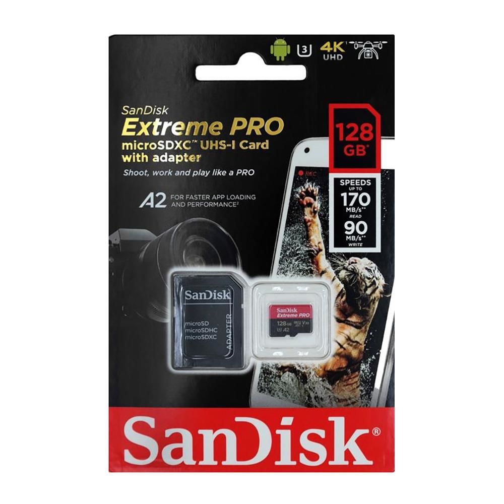 Sandisk Extreme Pro 128GB 170mb/s MicroSDXC Hafıza