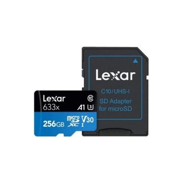Lexar 256GB 100mb/s 633x MicroSDXC 4K Hafıza Kartı