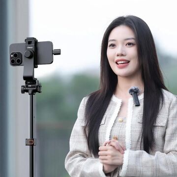 Ulanzi WM-10 Akıllı Telefon veya Tabletler için Kablosuz Klipsli Mikrofon (Type-C)