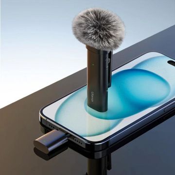 Ulanzi WM-10 Akıllı Telefon veya Tabletler için Kablosuz Klipsli Mikrofon (Type-C)