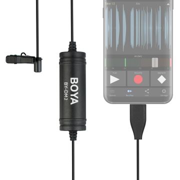 Boya BY-DM2 Type-c Girişli Telefon Yaka Mikrofonu