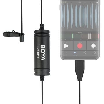 Boya BY-DM2 Type-c Girişli Telefon Yaka Mikrofonu
