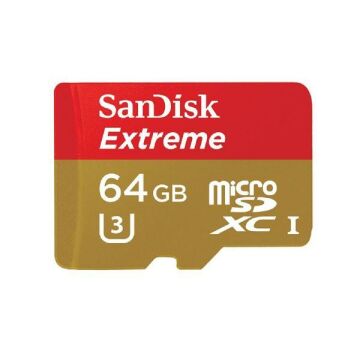 SANDISK Extreme 64GB 90mb/s MicroSDHC Hafıza Kartı