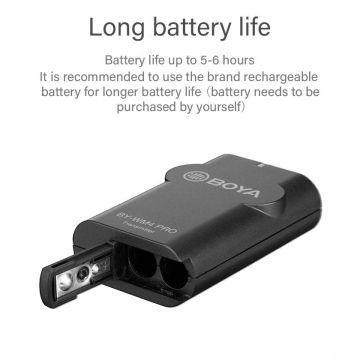 Boya BY-WM4 Pro K2 Vlogger Wireless (Kablosuz) İkili Yaka Mikrofonu