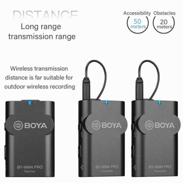 Boya BY-WM4 Pro K2 Vlogger Wireless (Kablosuz) İkili Yaka Mikrofonu
