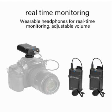 Boya BY-WM4 Pro K2 Vlogger Wireless (Kablosuz) İkili Yaka Mikrofonu
