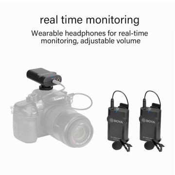 Boya BY-WM4 Pro K2 Vlogger Wireless (Kablosuz) İkili Yaka Mikrofonu