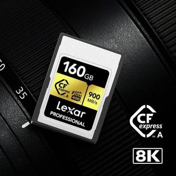 Lexar 160GB 900MB/s Professional CFexpress Type A GOLD Serisi Hafıza Kartı
