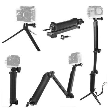 Aksiyon Kamera 3 Yollu Monopod Tripod