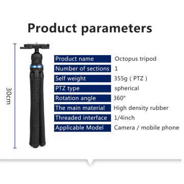 Ulanzi TT20S Ball Head Tripod Başlıklı Flexible Esnek Tripod