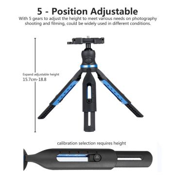 Ulanzi TT20 Uzayabilen Ball Head Başlıklı Profesyonel Vlog Tripodu