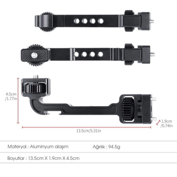 DJI Ronin S İçin AgimbalGear Monitör Adaptörü
